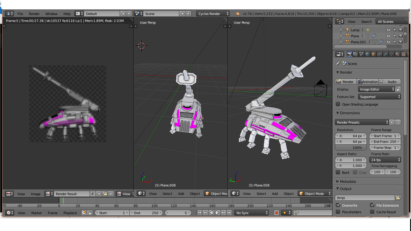 blender, render on the left.png